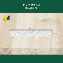 Load image into Gallery viewer, 1 x 6 Douglas Fir CVG S4S Boards